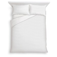 F&F Home Bedding White Wave Jersey Duvet Set King