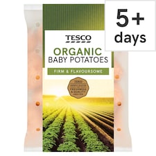 Tesco Organic Baby Potatoes 750G