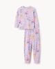 image 1 of Bluey Pure Cotton Printed Pyjama Set in Lilac