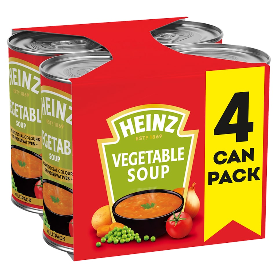 image 1 of Heinz Vegetable Soup 4X400g
