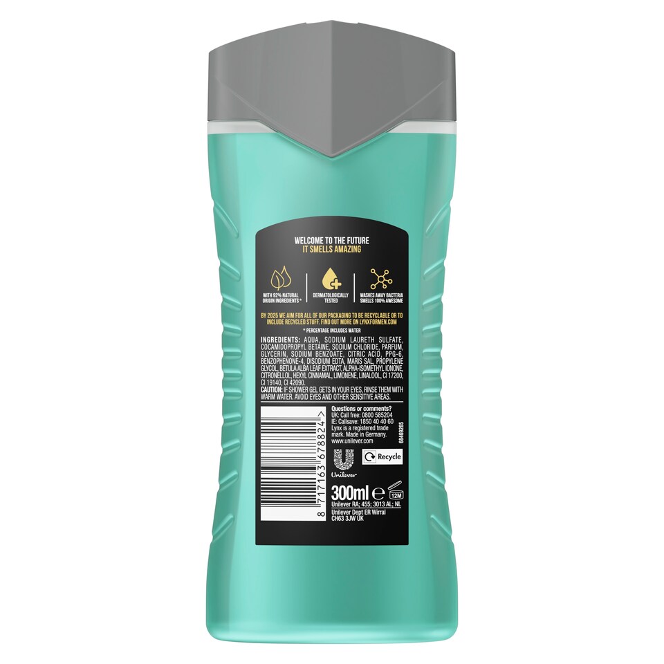 image 1 of Lynx+ Series Hydrate Mate 300Ml Shower Gel