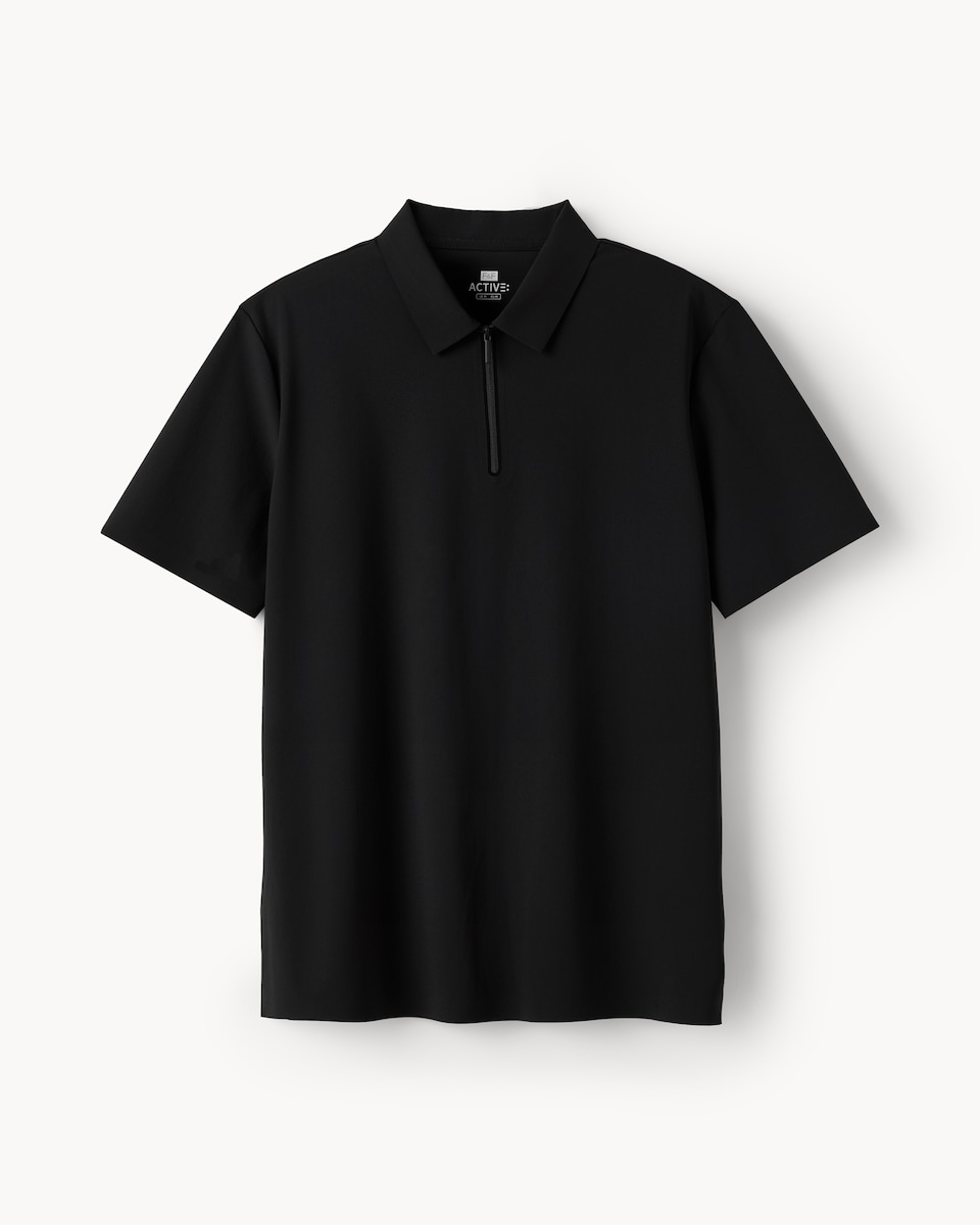 image 1 of F&F Active ULTRAMOVE Golf Polo Shirt in Black