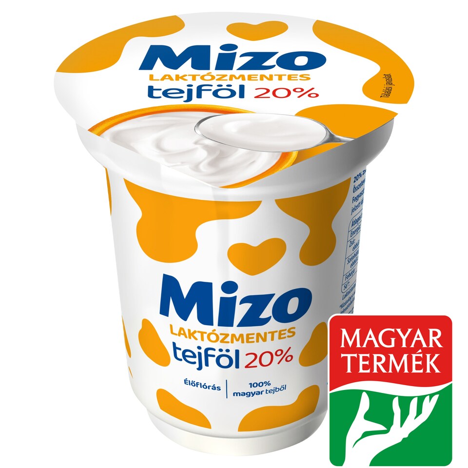 Mizo laktózmentes tejföl 20% 330 g