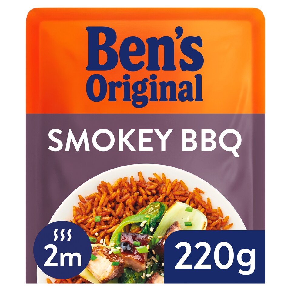 image 1 of Ben's Original Smokey BBQ Microwave Rice 220g