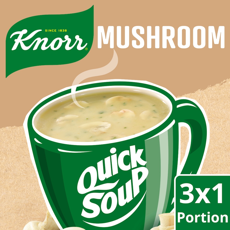image 1 of Knorr Quick Soup Mushroom 3X64ml