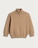 image 4 of F&F x Samantha Faiers Knitted Half Zip Jumper in Med Nude