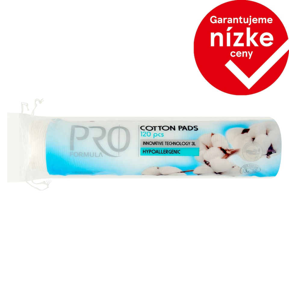 Tesco Pro Formula Kozmetické tampóny 3-vrstvové 120 ks