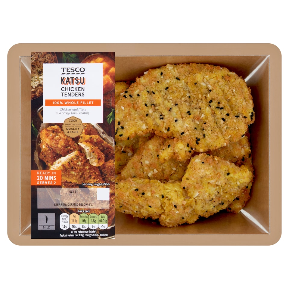 Tesco Katsu Chicken Tenders 320g