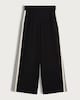 image 5 of The F&F Edit Side Stripe Wide Leg Trousers in Black