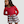 Red Multi, F&F Girls Lace Trim Top and Check Print Shorts Pyjamas in Red Multi