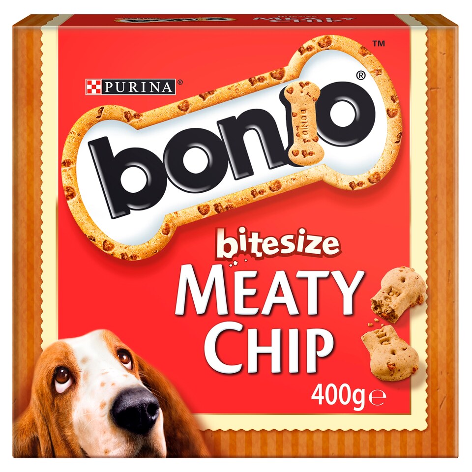image 1 of Bonio Meaty Chip Biscuits Bitesize 400G
