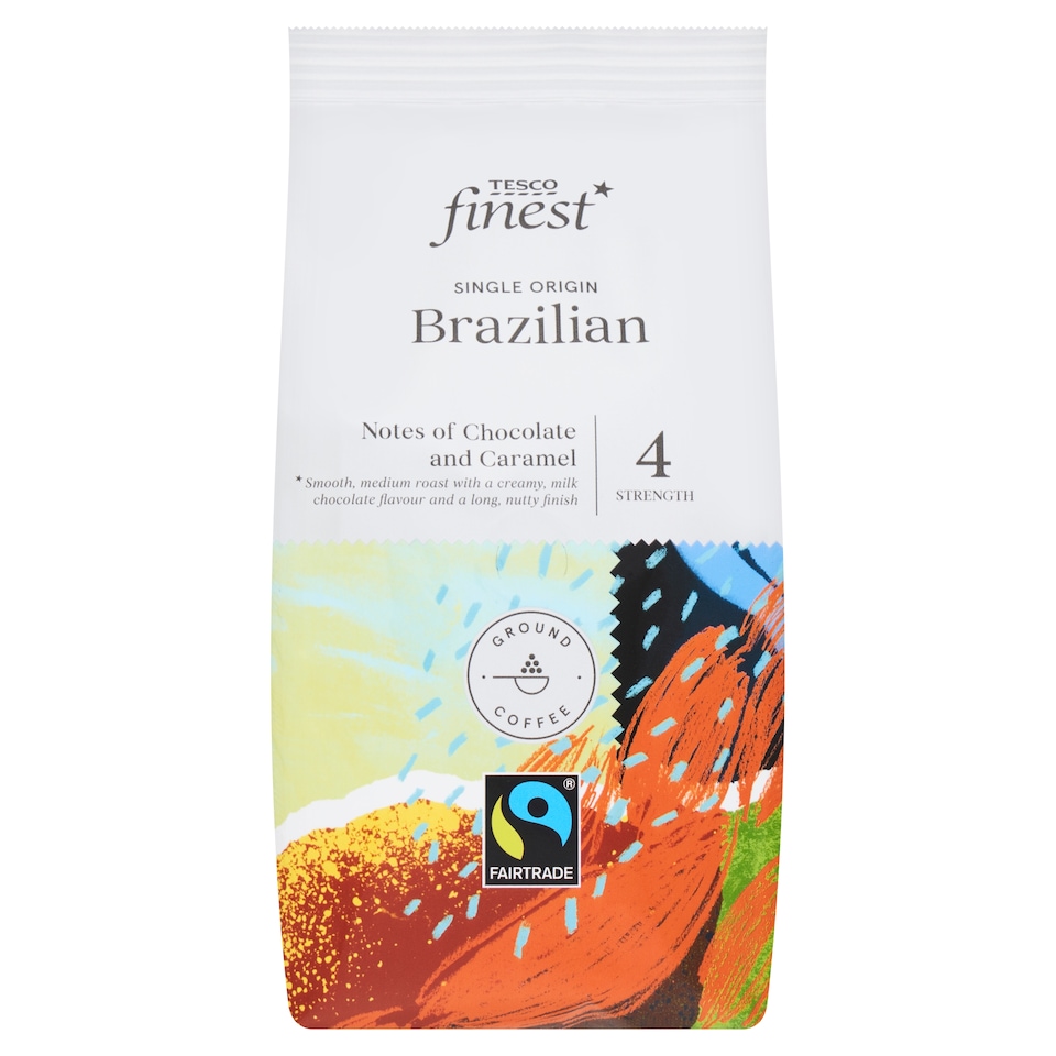 Tesco Finest Fairtrade Brazilian Ground Coffee 227g