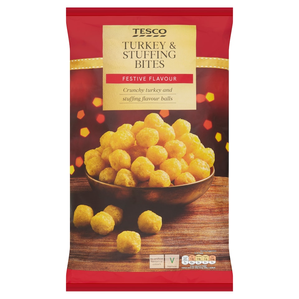 Tesco Turkey And Stuffing Bites 300G