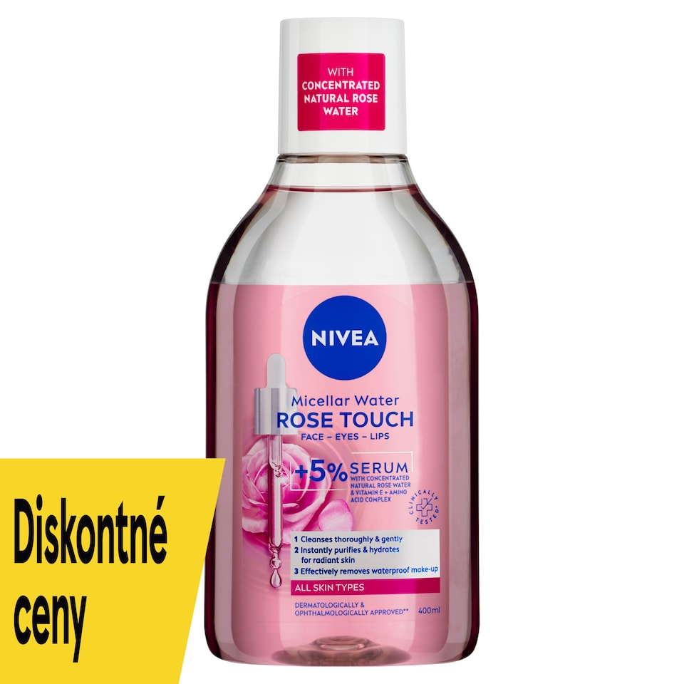 image 1 of Nivea Rose Touch Two Phase Cleansing Micellar Water 400 ml