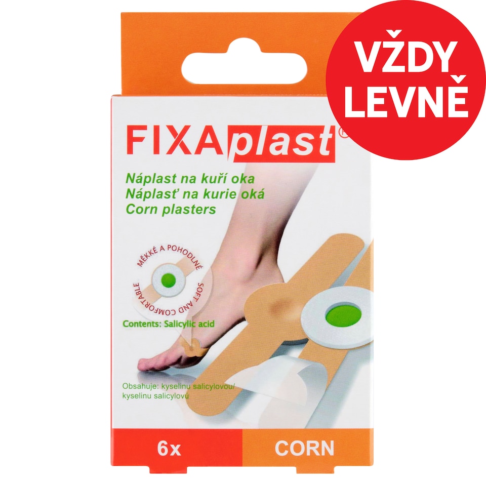 Fixaplast Náplast na kuří oka 6 ks
