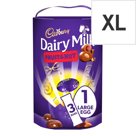 Cadbury Dairy Milk Fruit And Nut Easter Egg 302G Tesco Groceries