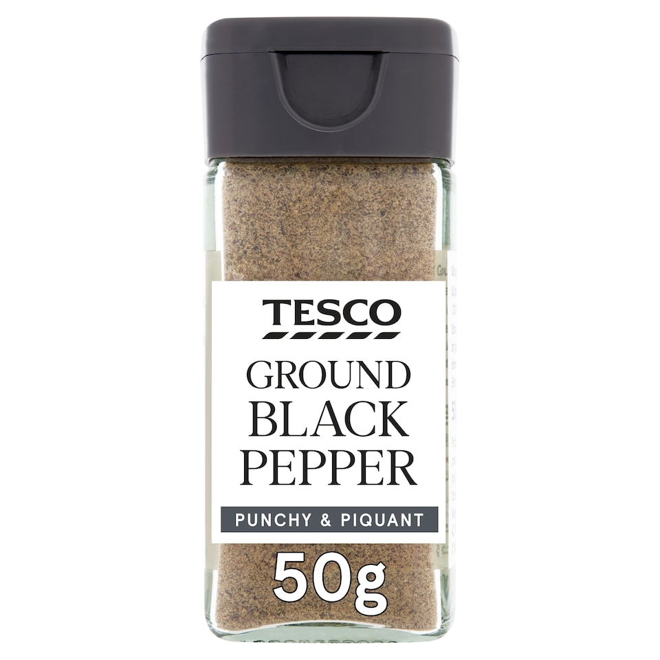 Tesco Ground Black Pepper 50G