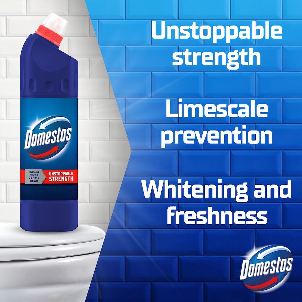 image 1 of Domestos Thick Bleach Original Toilet & Bathroom Cleaner 750ml