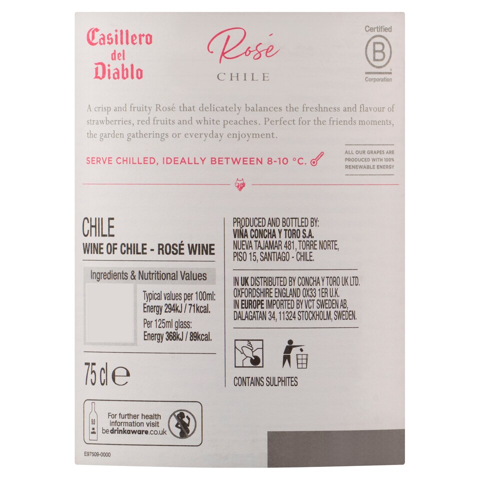 image 1 of Casillero Del Diablo Rose 75Cl