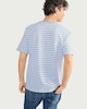 image 3 of F&F Cotton Rich Striped Short Sleeved T-Shirt in Blue