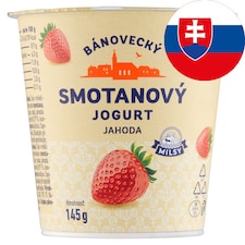 Milsy Bánovecký smotanový jogurt jahoda 145 g