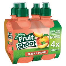 Robinsons Fruit Shoot Peach And Mango 4X200ml
