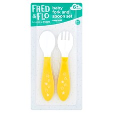 Fred & Flo Baby Fork & Spoon Set