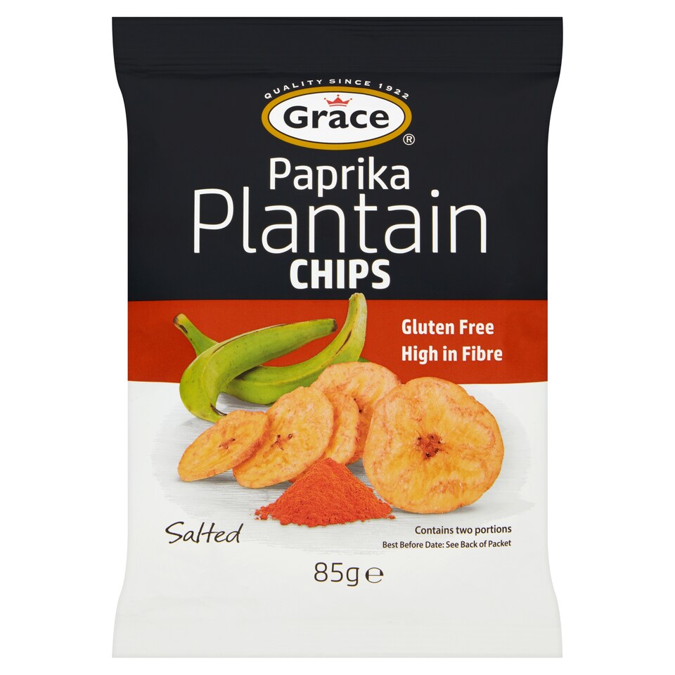 Grace Paprika Plantain Chips 85G
