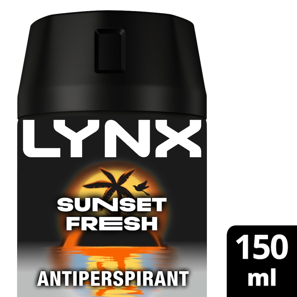 image 1 of Lynx Antiperspirant Deodorant Aerosol Sunset Fresh 150ml