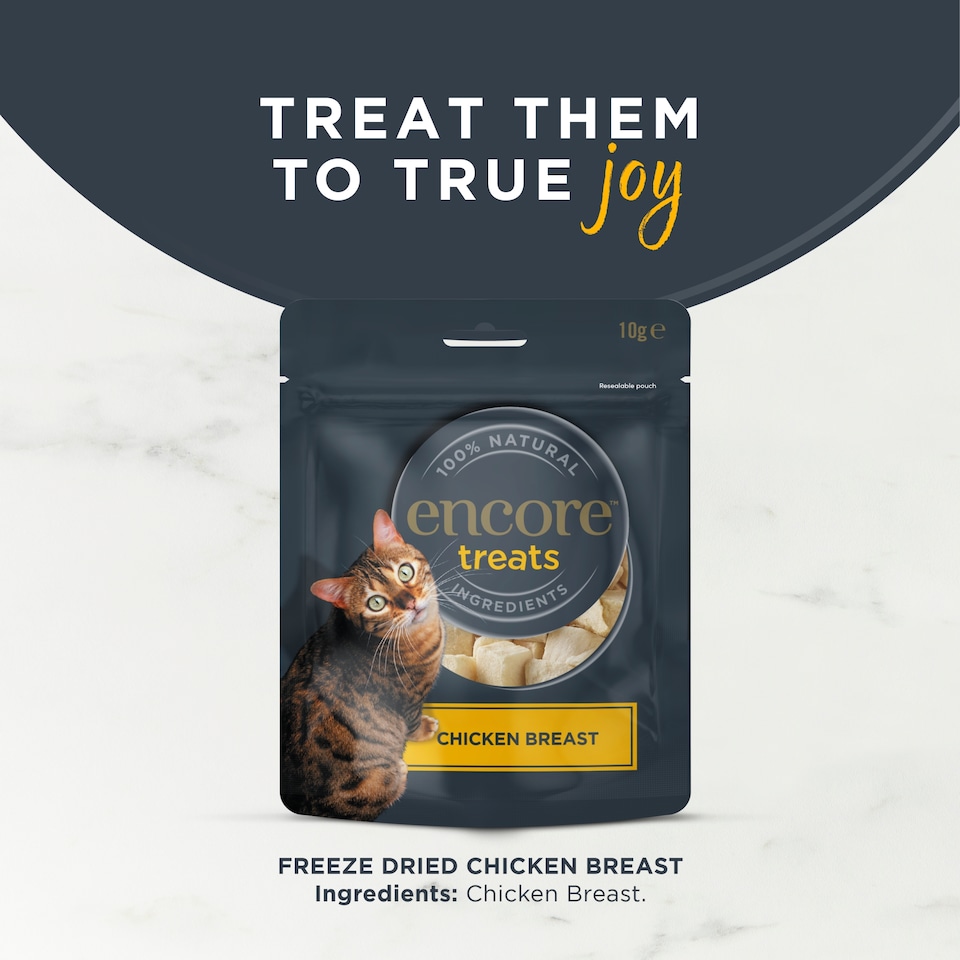 image 1 of Encore Chicken Breast Freeze Dried Cat Treats 10g