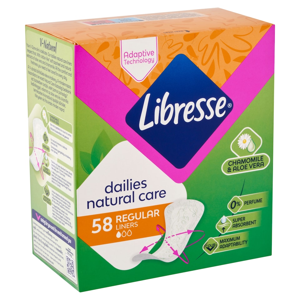 Libresse Dailies Natural Care tisztasági betét 58 db 1. kép
