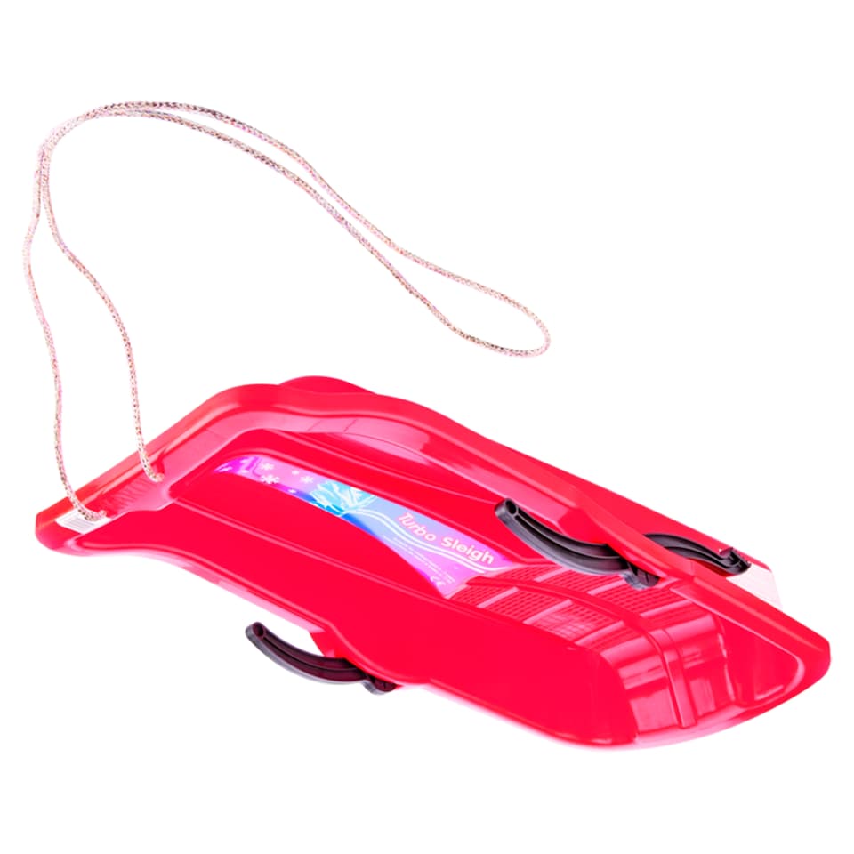 Red Plastic Sleigh with Brake