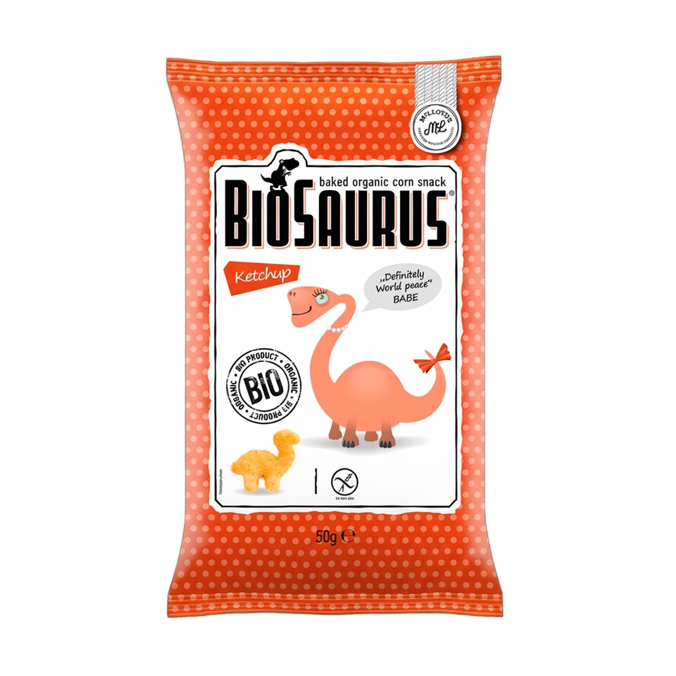 BIO snack BIOSAURUS ketchup  BABE     50g