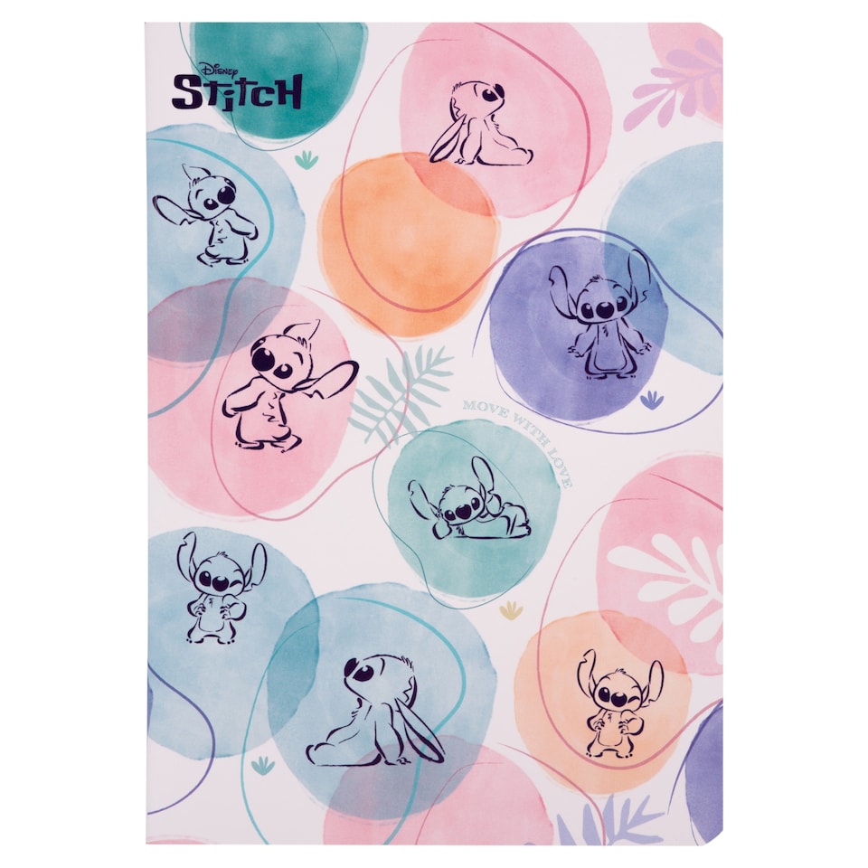 Disney Stitch A5 kockás füzet 60 lapos