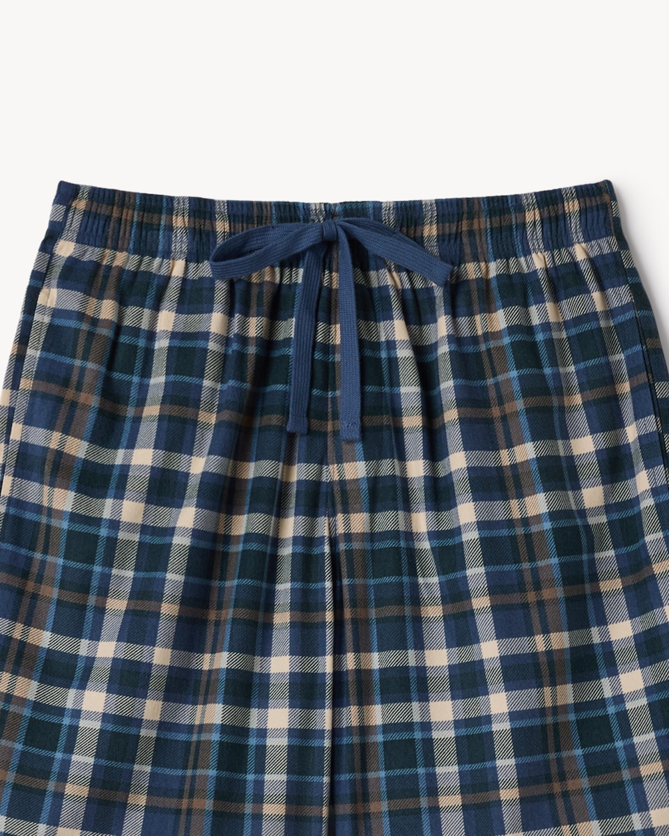 image 1 of F&F Fleece Checked Pyjama Shorts in Multi