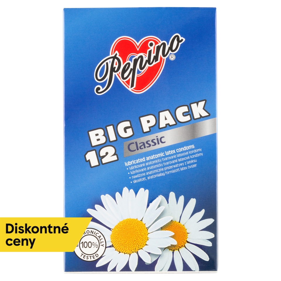 obrázok 1 z Pepino Classic lubrikované anatomicky tvarované latexové kondómy 12 ks