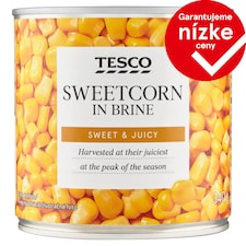 Tesco Kukurica v slanom náleve 340 g