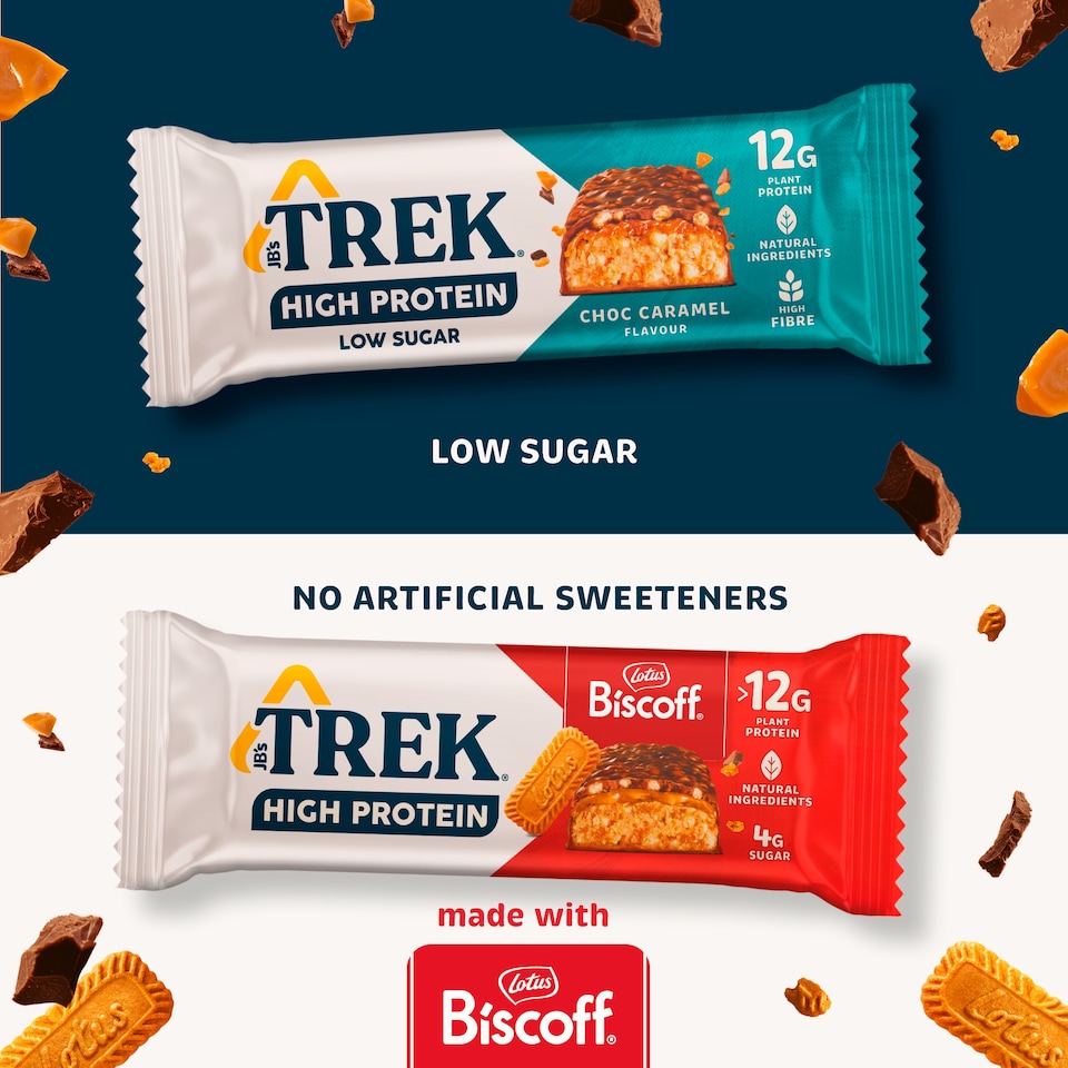 image 1 of Trek High Protein Lotus Biscoff 3X44g