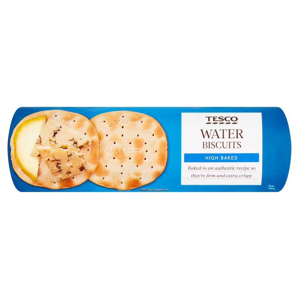 Tesco High Baked Water Biscuits 200G
