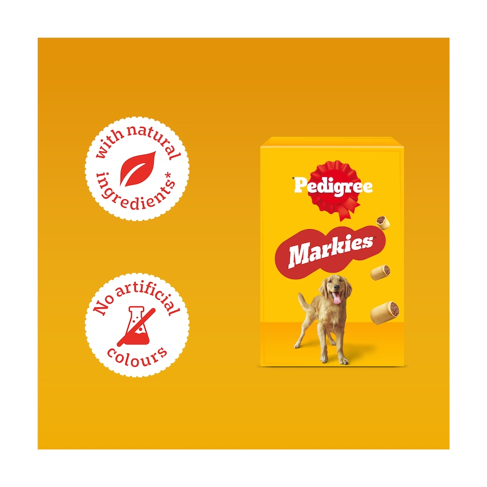 image 1 of Pedigree Markies Adult Dog Treats Marrowbone Biscuits 500g