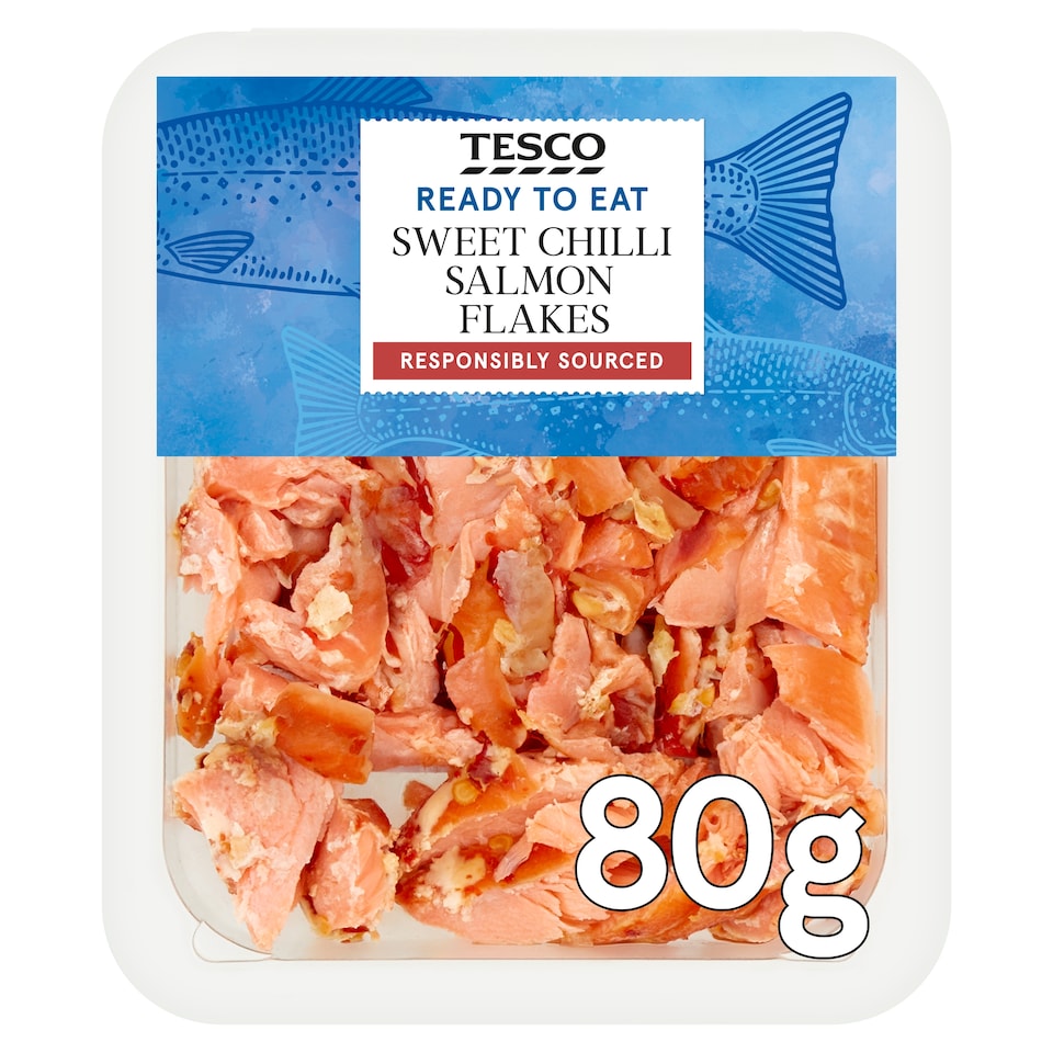 Tesco Sweet Chilli Salmon Flakes 80G