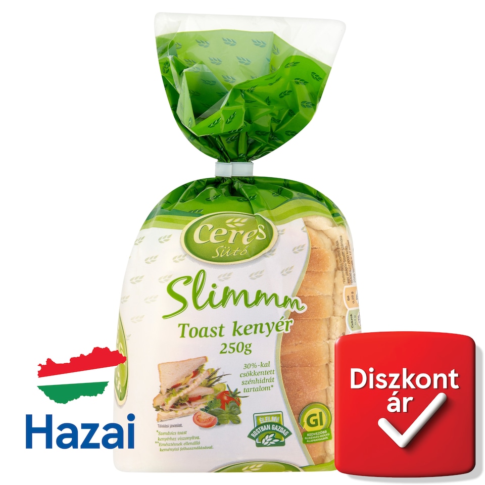 image 1 of Ceres Sütő Slimmm Toast Bread 250 g
