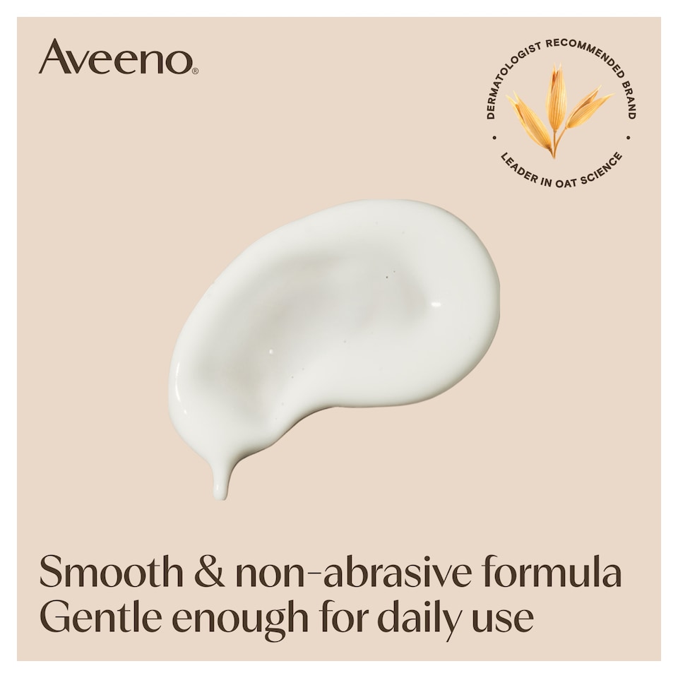 image 1 of Aveeno Face CALM & RESTORE Gentle Exfoliating Face Scrub Wash 150ml