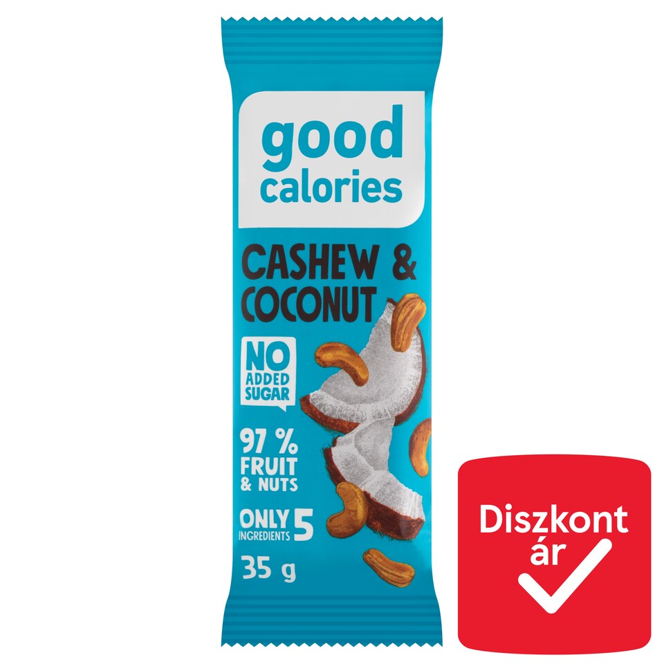 image 1 of Good Calories Date Bar with Cashews, Peantus & Coconut 35 g