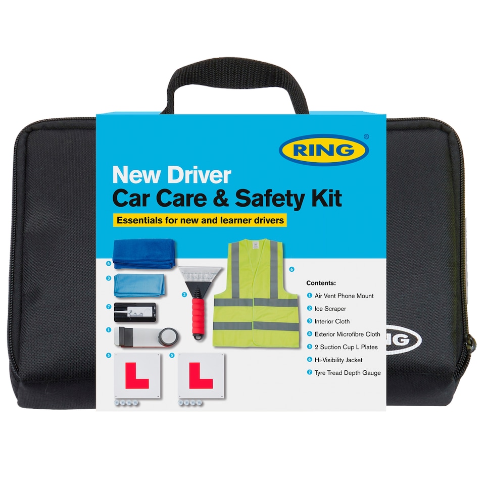 image 1 of Ring New Driver Car Care & Safety Kit