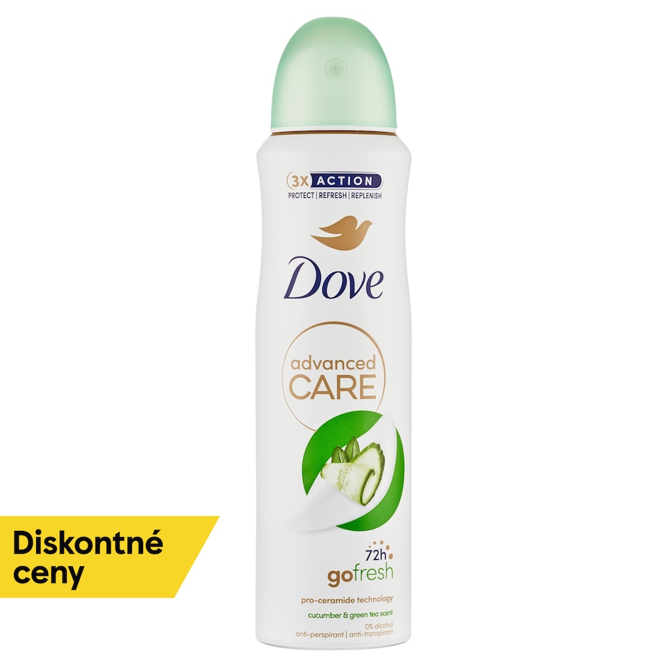 obrázok 1 z Dove Advanced Care Cucumber&Green Tea Antiperspirant sprej 150 ml