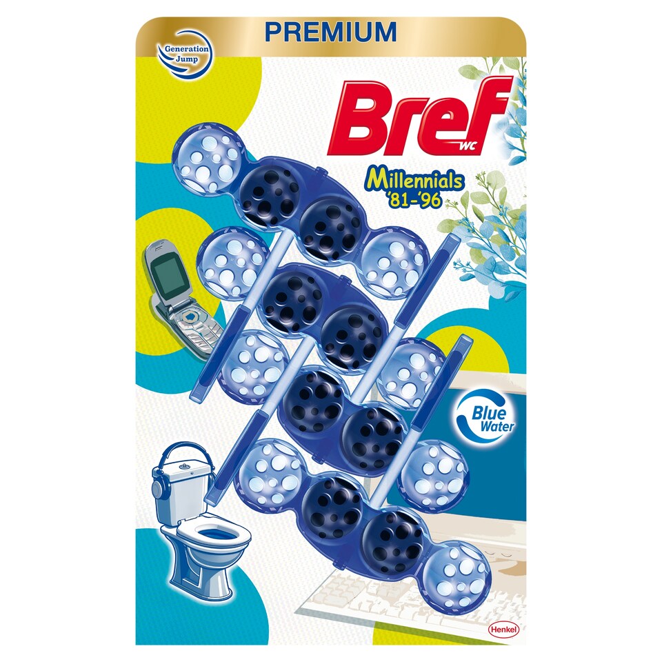 Bref Millennials '81-'96 tuhý WC blok 4 x 50g