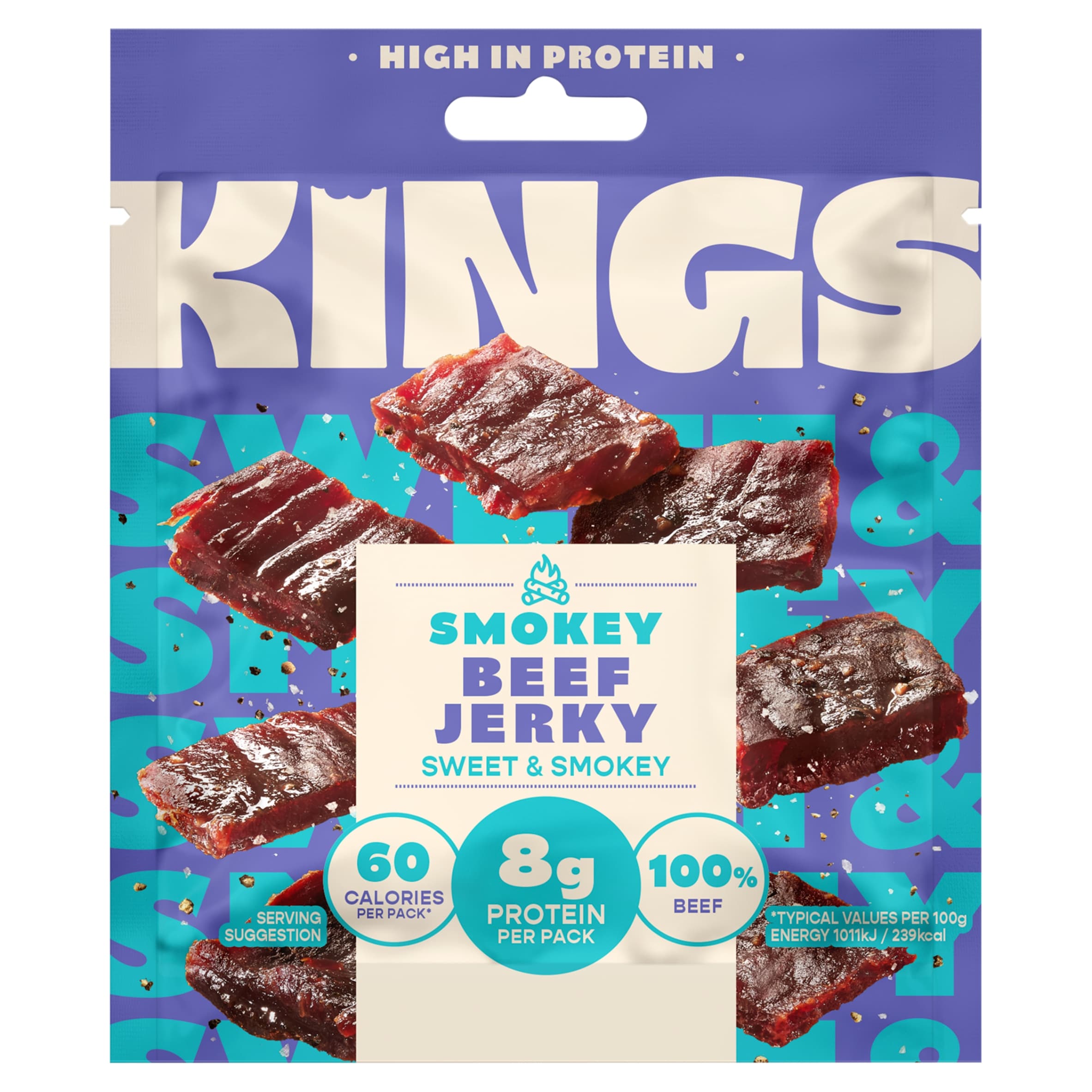 Kings Beef Jerky Original Smokey BBQ 25g