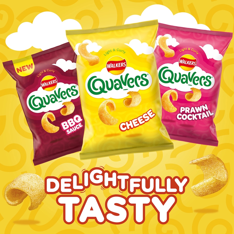 image 1 of Walkers Quavers Prawn Cocktail Multipack Crisps 6x16g