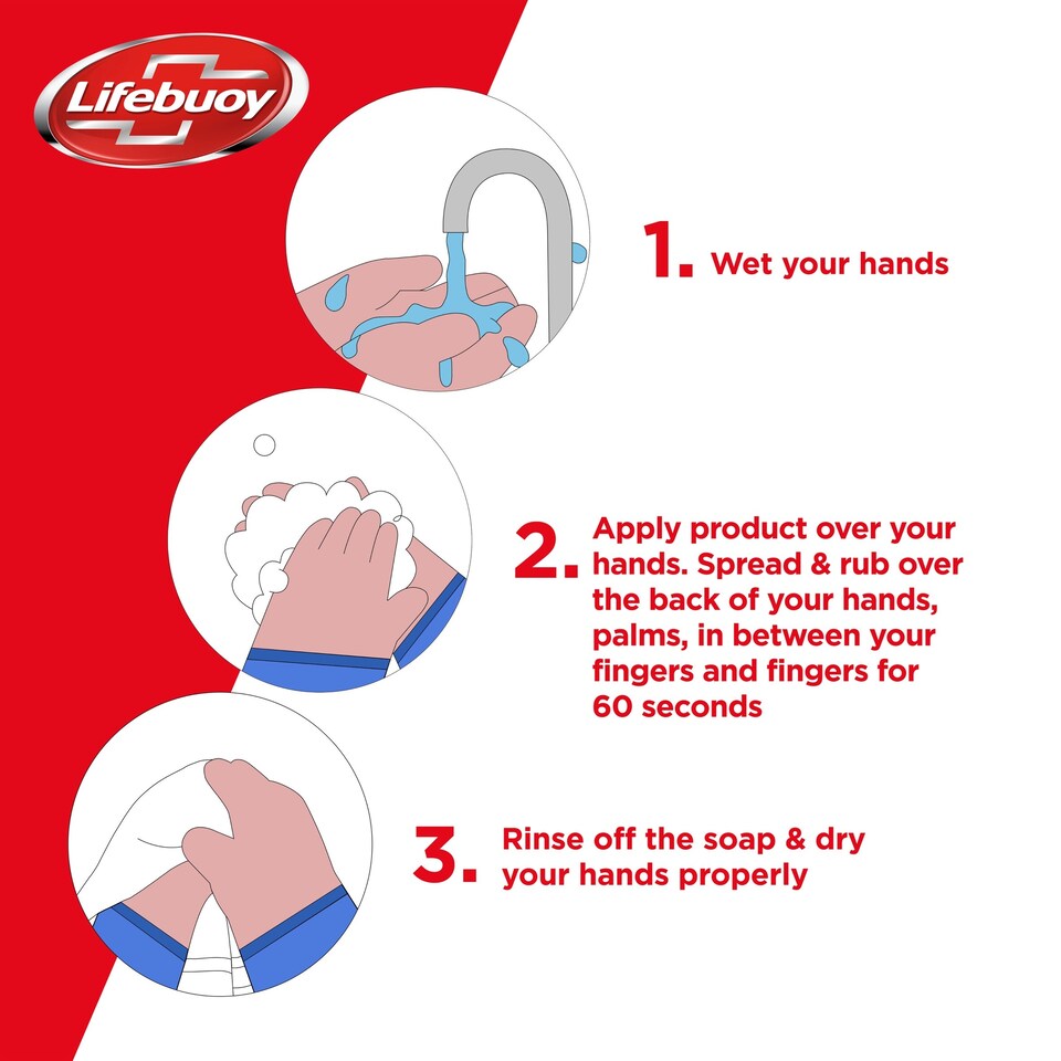 image 1 of Lifebuoy Caring Antibacterial Handwash 250Ml